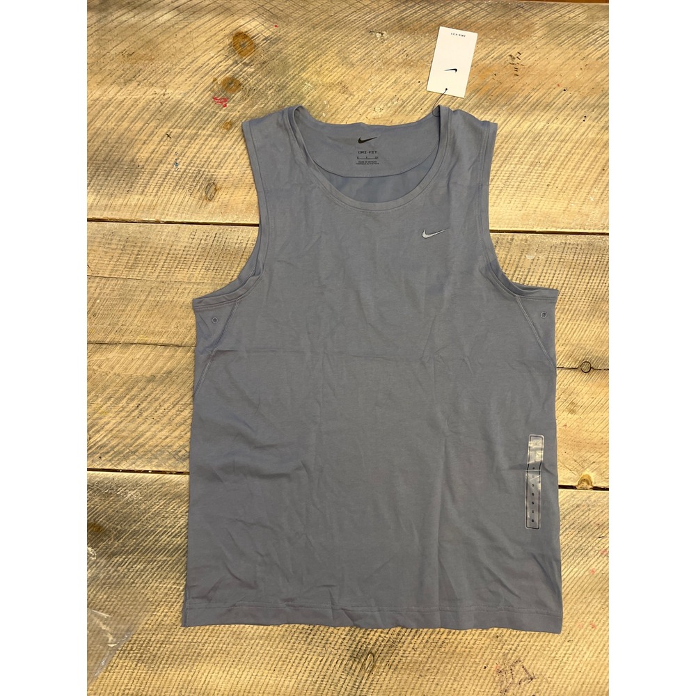 Nike Mens Dri-FIT Training Tank Top Slate Blue DV9833-493 Small NWT‎